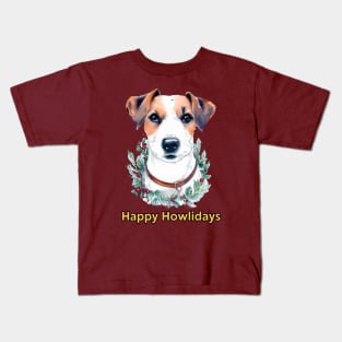 Happy Howlidays Jack Russell Terrier Kids T-Shirt